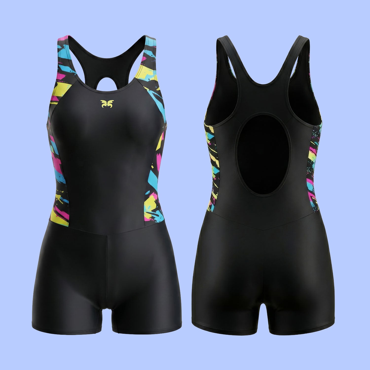 WUKA Lunafly Competition Legsuit period swimsuit included in the swim kit — knee-length swimwear