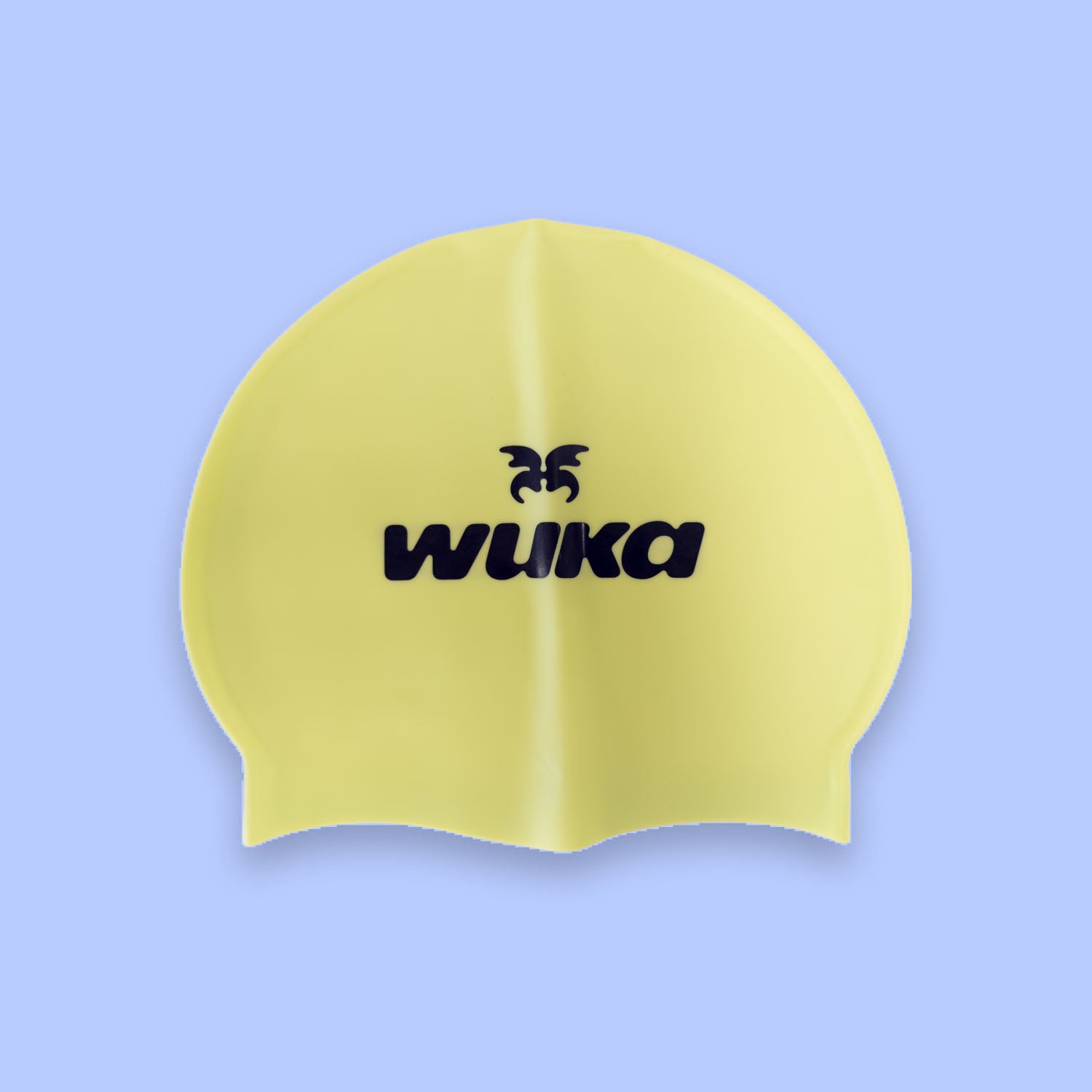 Lime punch silicone swim cap included in the WUKA Lunafly Tie-Back period swim kit