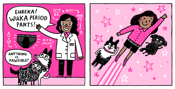 WUKA in collaboration with Gemma Correll - Ruby Raut's story on how she created WUKA Period Pants in a fun and Gemma Correll's way. 